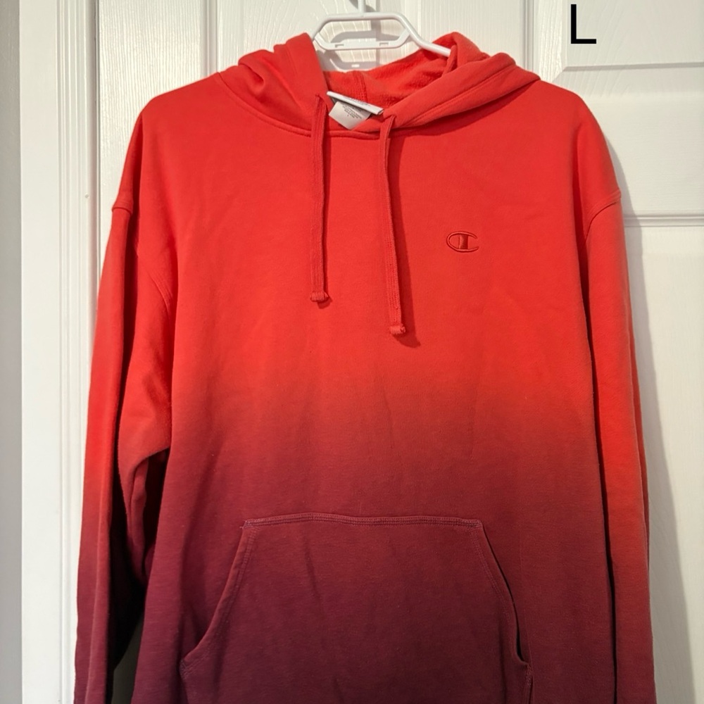 Champion Men's Gradient Red Hoodie